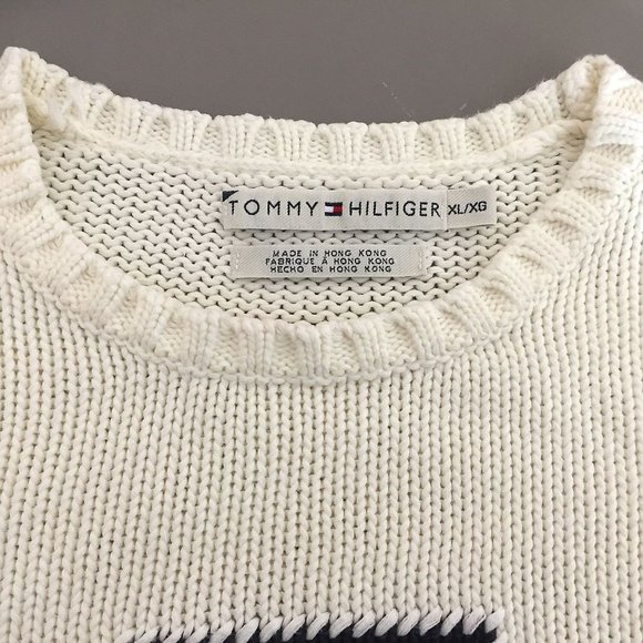 Tommy Hilfiger Mens Flag Sweater Size XL - Picture 3 of 8